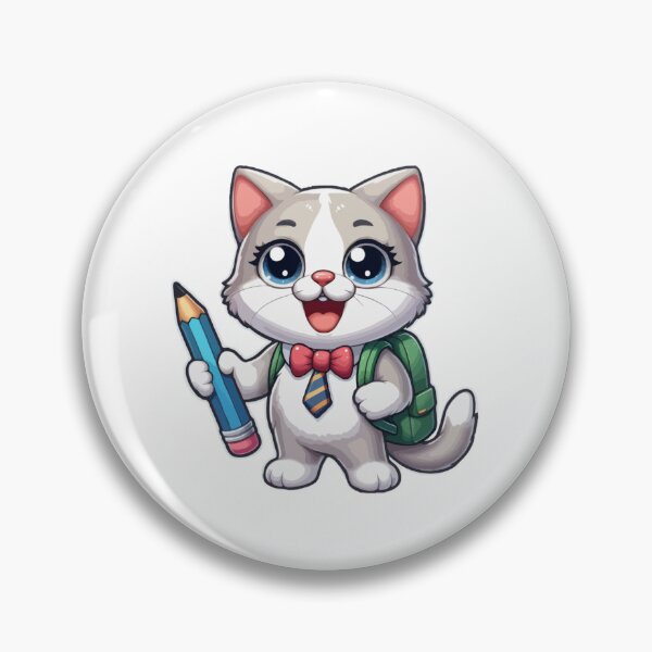 Item preview, Back To School: Funny Cat Going To School designed and sold by printmala.