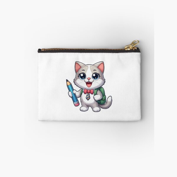 Item preview, Back To School: Funny Cat Going To School designed and sold by printmala.