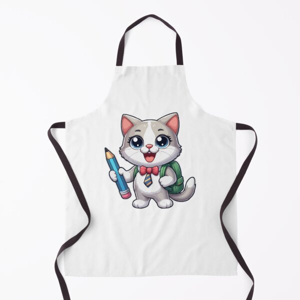 Item preview, Back To School: Funny Cat Going To School designed and sold by printmala.