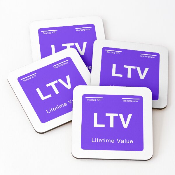 Item preview, Startup KPI Periodic Table LTV for founders and startups designed and sold by whatthetechgear.
