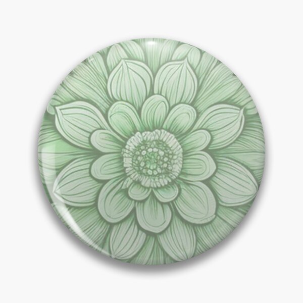Item preview, Flower mandala in green designed and sold by AnnabellaRh.