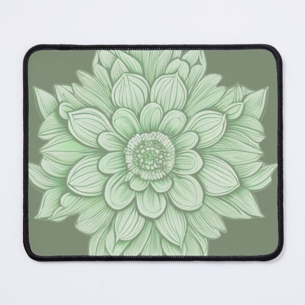 Item preview, Flower mandala in green designed and sold by AnnabellaRh.