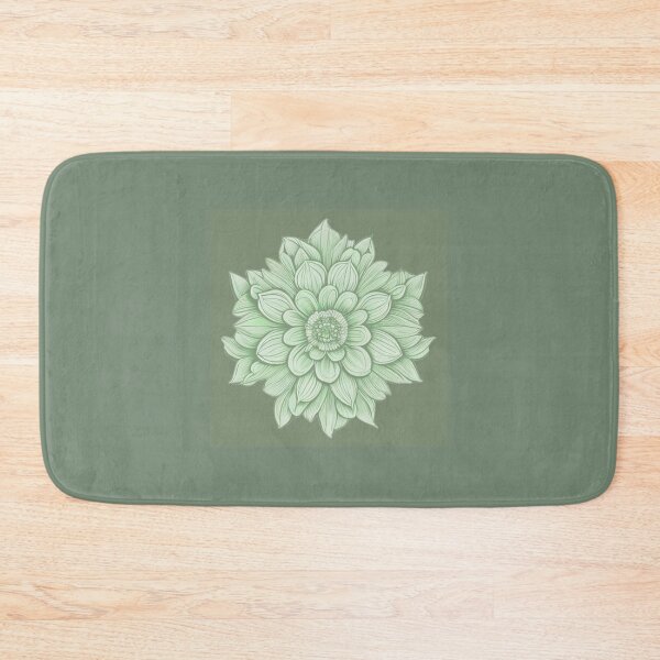 Item preview, Flower mandala in green designed and sold by AnnabellaRh.