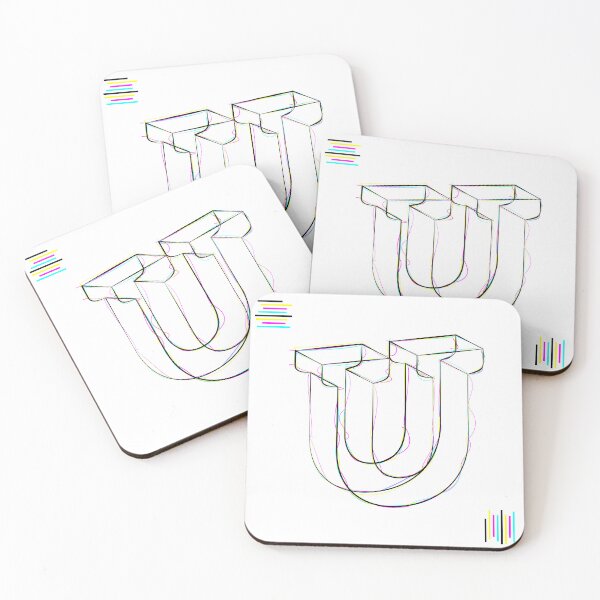 Item preview, U - cmyk strokes designed and sold by JanKrogh.