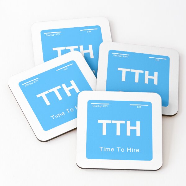 Item preview, Periodic table of startup KPIs “Time To Hire (TTH)” designed and sold by whatthetechgear.