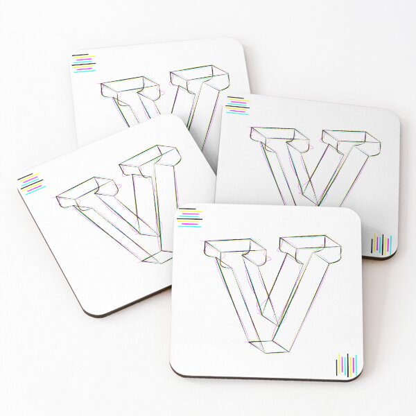 Item preview, V - cmyk strokes designed and sold by JanKrogh.