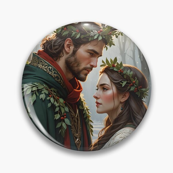 Item preview, Pagan Couple. Winter Solstice Yule. designed and sold by SoniaSarkali.
