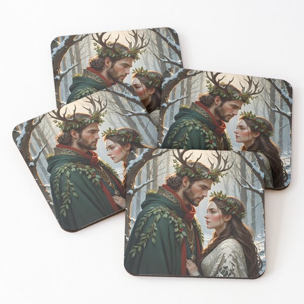 Item preview, Pagan Couple. Winter Solstice Yule. designed and sold by SoniaSarkali.