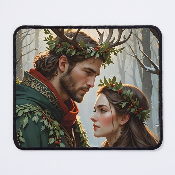 Item preview, Pagan Couple. Winter Solstice Yule. designed and sold by SoniaSarkali.