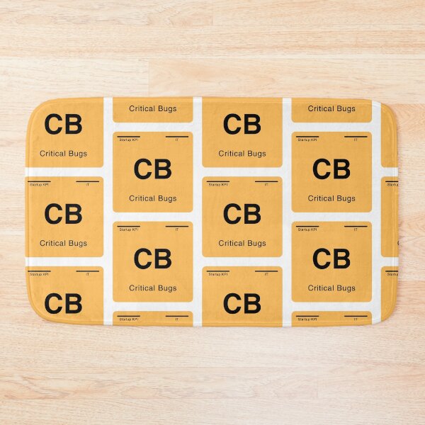Item preview, Periodic table of startup KPIs “Critical Bugs (CB)” designed and sold by whatthetechgear.