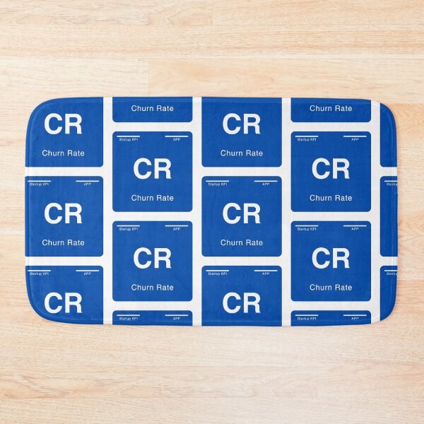 Item preview, Periodic table of startup KPIs “Churn Rate (CR)” designed and sold by whatthetechgear.