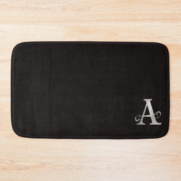 Item preview, Luxury Floral Monogram A: Elegant Grey and Silver Typography designed and sold by Fil4.