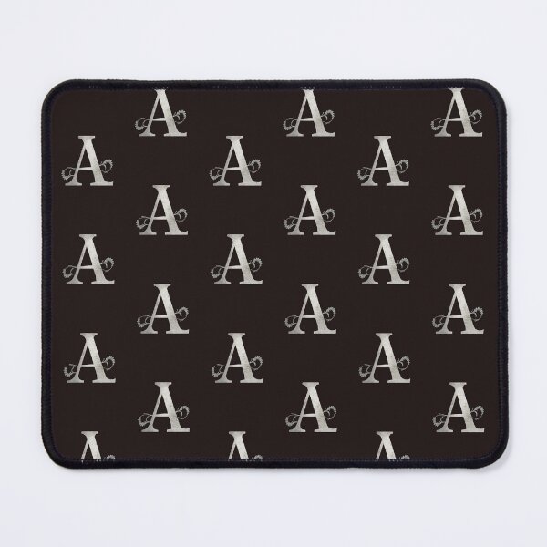 Artikelvorschau, Luxuriöses Blumenmonogramm A: Elegante Typografie in Grau und Silber entworfen und verkauft von Fil4.