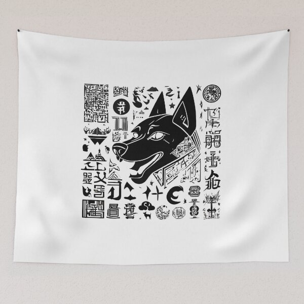 Item preview, Dog with Mysterious Signs of the Zodiac designed and sold by DevemDavam.