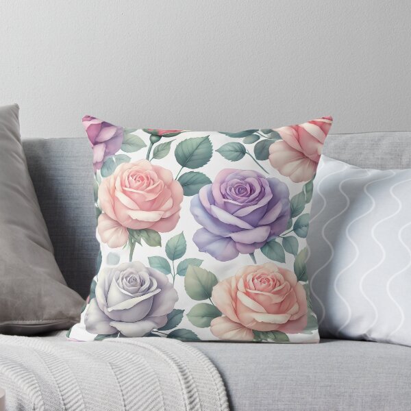 Item preview, Elegant Pastel Rose Garden Pattern designed and sold by WhiteDoveArt.