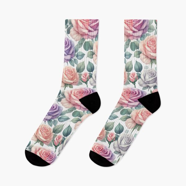 Item preview, Elegant Pastel Rose Garden Pattern designed and sold by WhiteDoveArt.