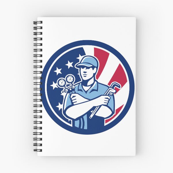 Item preview, American Air-Con Serviceman USA Flag Icon designed and sold by patrimonio.