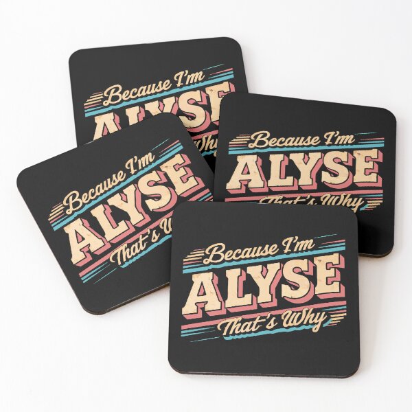Item preview, Because I'm ALYSE That's Why - Vintage Retro designed and sold by Atsariya.