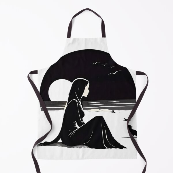 Item preview, A Muslimah Contemplating under the Moonlight designed and sold by Noor_Creations.