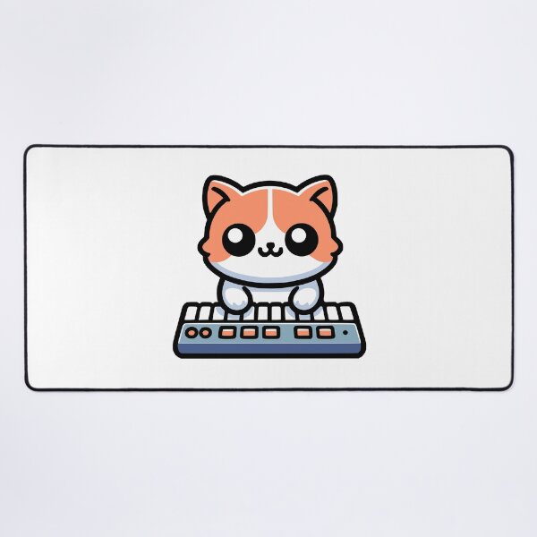 Item preview, Cute Cat Synthesizer! Kawaii Keyboard Cats designed and sold by PMCreative.