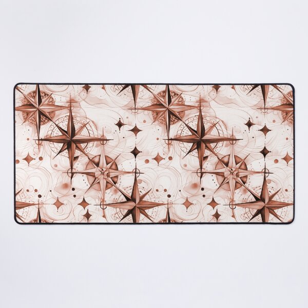 Item preview, Seamless Red-Orange Compass Watercolor Pattern designed and sold by MadeInR.