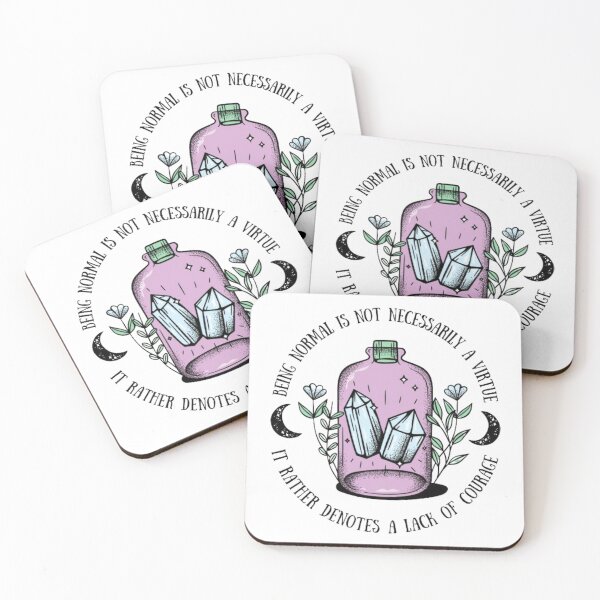 Item preview, being normal is not necessarily a virtue designed and sold by Olive's Cozy Little Shop.