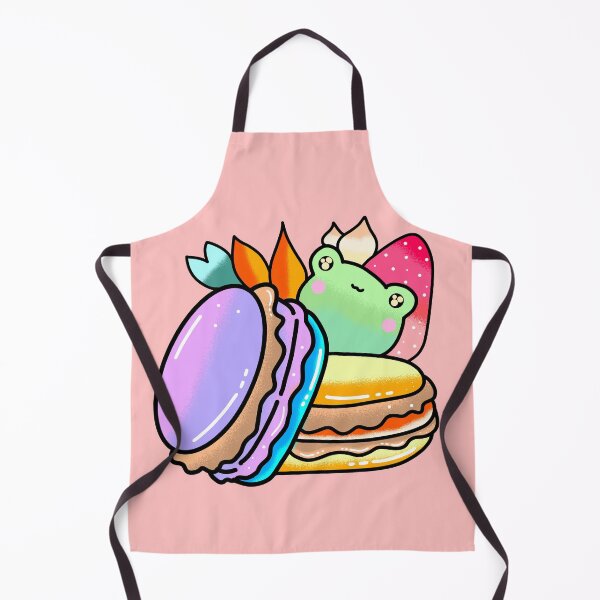 Item preview, French Colorful Cute Kawaii macaron dessert designed and sold by Quacktails.