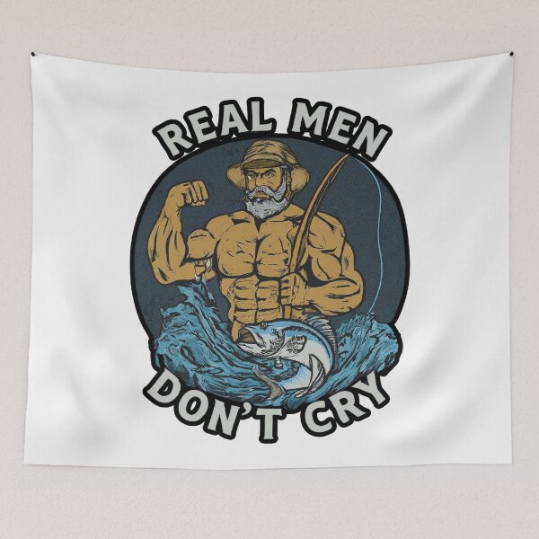 Item preview, Real Men don't cry designed and sold by FitEnvy.
