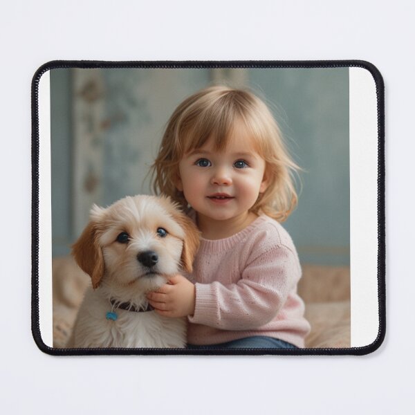 Item preview, A little girl with a puppy designed and sold by Designfs.