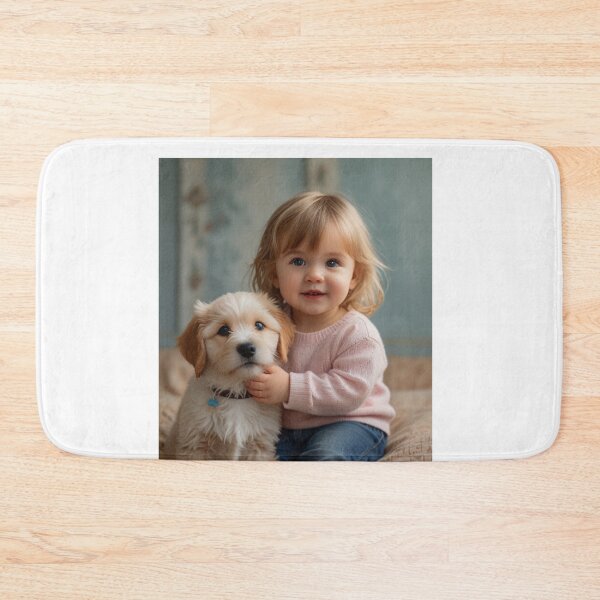 Item preview, A little girl with a puppy designed and sold by Designfs.