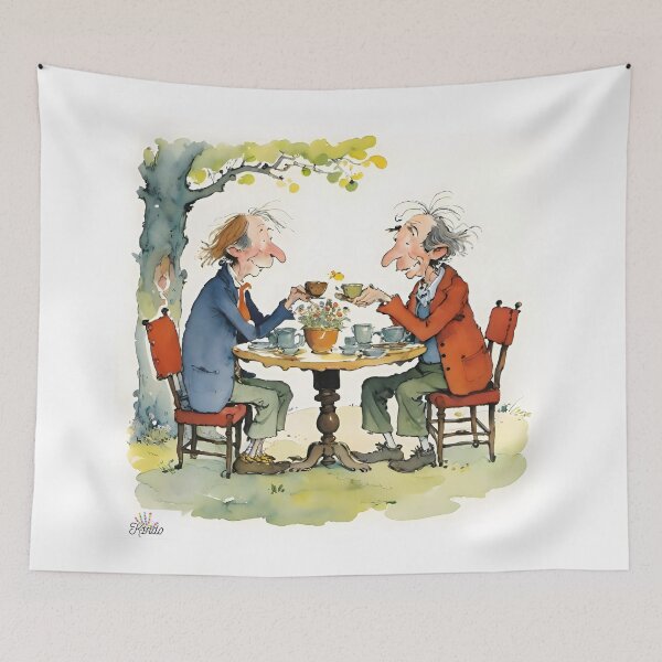 Item preview, Gentlemen friends sharing a moment designed and sold by K1ndo.