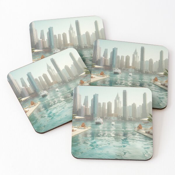 Item preview, Large Swimming Pool Surrounded by Tall Buildings Travel Agency City Tours designed and sold by frequent-art.