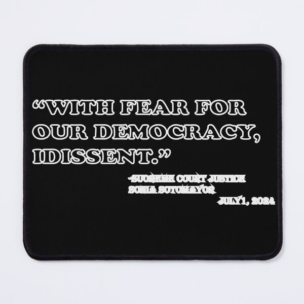 Item preview, WITH FEAR FOR OUR DEMOCRACY I DISSENT designed and sold by iam8lu3.