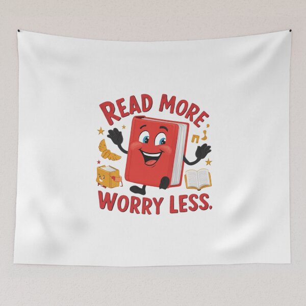 Item preview, Read More Worry Less Cheerful Book designed and sold by deluxedigital1.