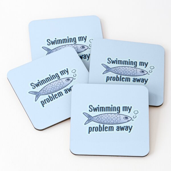 Item preview, Swimming my problem away fish designed and sold by ondine257.