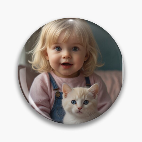 Item preview, A little girl with a kitten designed and sold by Designfs.