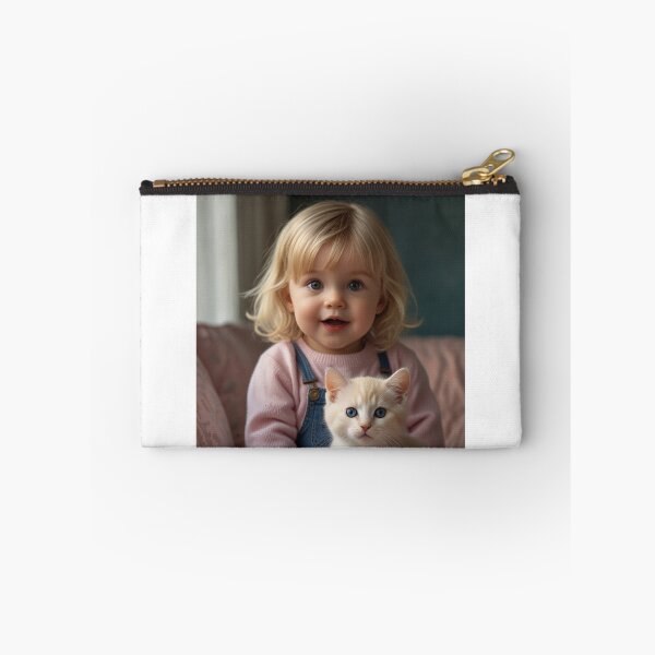 Item preview, A little girl with a kitten designed and sold by Designfs.