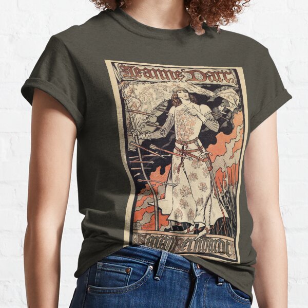 Sarah Bernhardt as Joan of Arc vintage theatre ad Classic T-Shirt