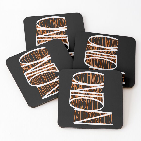 Item preview, Union County Ohio Cities and Towns, Orange/White/Black designed and sold by Handmadebyjessm.