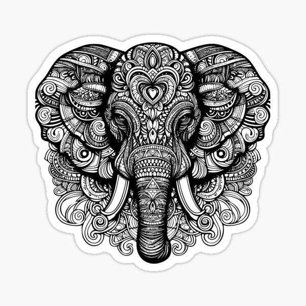Vista previa del artículo con la obra «Ganesha el valiente colmillo», diseñado y vendido por KremserKalathil.