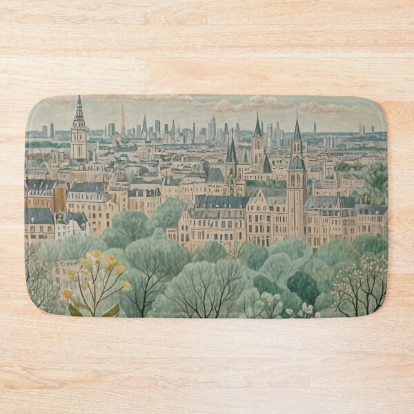 Item preview, Urban Fade: City Skyline in Soft Hues designed and sold by Lizetteh.