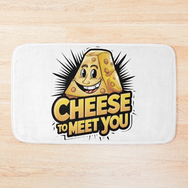 Item preview, Cheese to Meet You Grinning Cheese Funny designed and sold by deluxedigital1.
