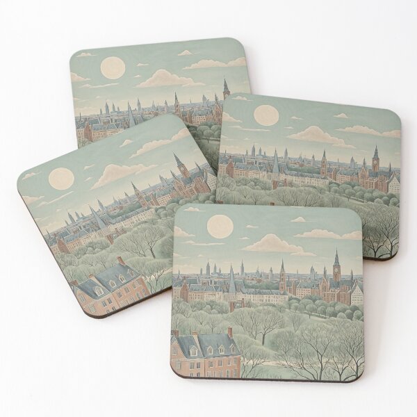 Item preview, Faded Metropolis: City Skyline in Subtle Hues designed and sold by Lizetteh.