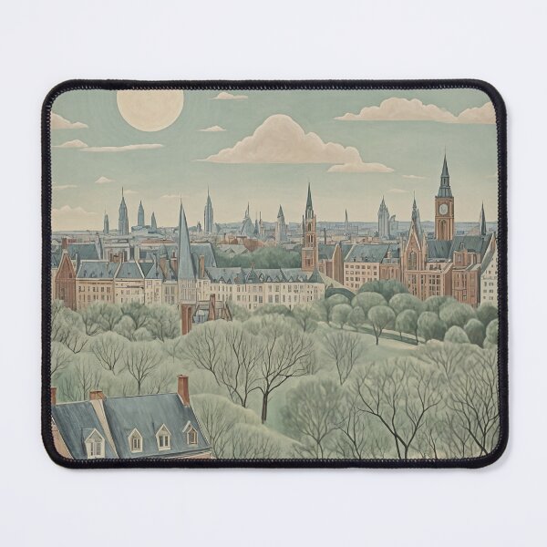 Item preview, Faded Metropolis: City Skyline in Subtle Hues designed and sold by Lizetteh.