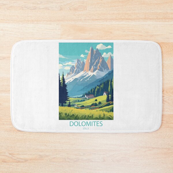 Item preview, Vintage Minimal Retro Travel Poster Dolomites Italy – Majestic Alpine Landscape and Pure Nature designed and sold by pod24.