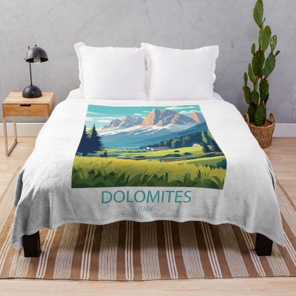 Item preview, Vintage Minimal Retro Travel Poster Dolomites Italy – Majestic Alpine Landscape and Pure Nature designed and sold by pod24.
