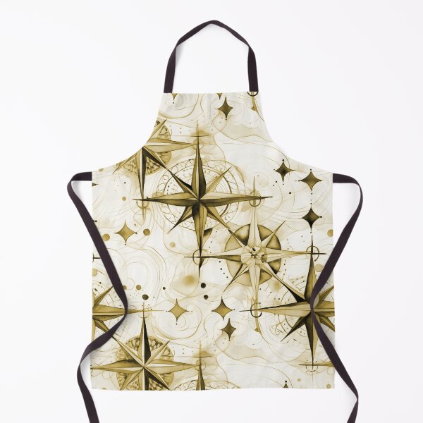 Item preview, Seamless Yellow Orange Compass Watercolor Pattern designed and sold by MadeInR.