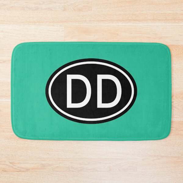 Item preview, DD Initials Monogram Oval White Letters designed and sold by Jeallan Designs.