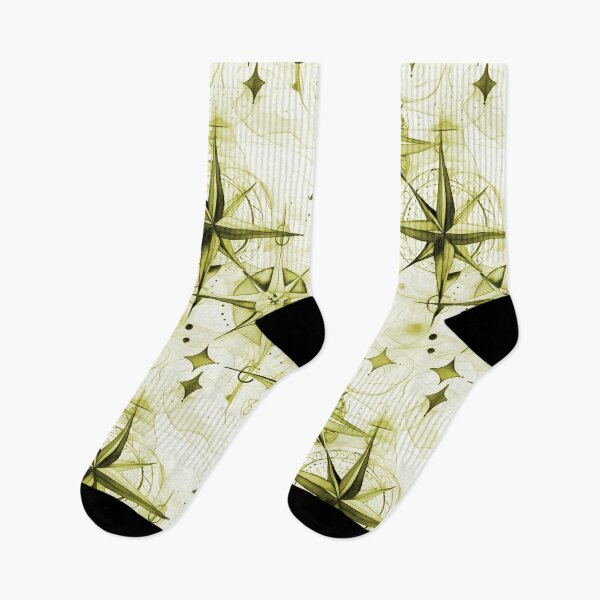 Item preview, Seamless Yellow Compass Watercolor Pattern designed and sold by MadeInR.