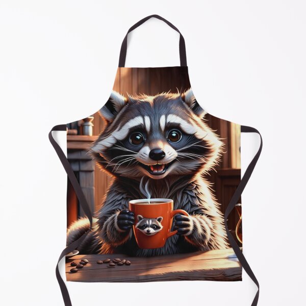 Item preview, Raccoon Drinking Coffee designed and sold by Jbl55.